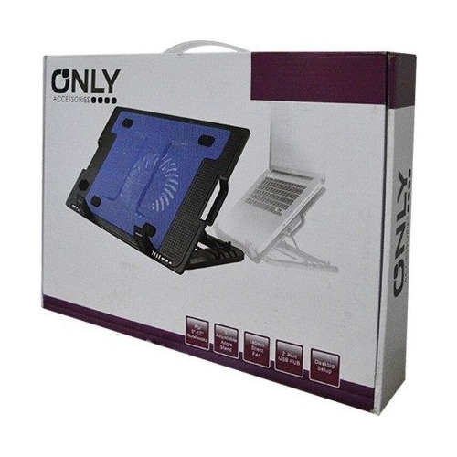 Base Para Notebook Regulable Only Negra