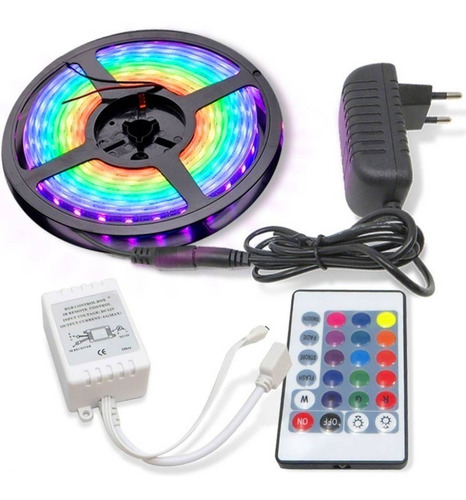 Tira Led Rgb 5050 Ext/int Control Remoto 5mt Tik Tok 16 Col