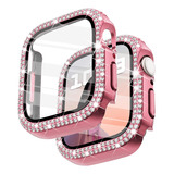 Funda Con Protector Rosa Para Apple Watch 8 7 6 5 4 3 2 1 Se