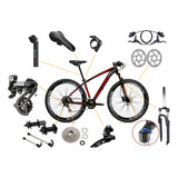 Bicicleta Sutton New 29 24v Shimano Freio Disco Hidraulico Cor Preto/vermelho Tamanho Do Quadro 17