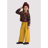 Conjunto Infantil Menina Cropped E Pantalona Alakazoo 67933