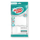 Esponja Magica Flash Limp Remove Giz Lápis Parede Louça 3und