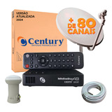 Kit Completo Antena Parabólica Banda Ku Receptor Century Se