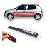 Baguetas Laterales Renault Clio 2 00/12 4 Y 5 Ptas Adh 4 Pzs