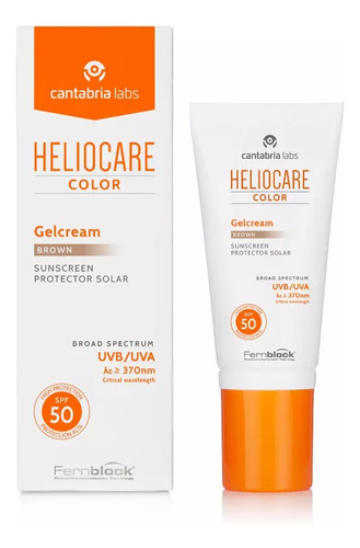 Heliocare Protector Solar Gel Crema Base Brown Spf50 50ml