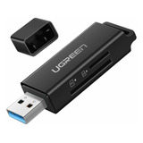 Lector De Tarjetas Usb 3.0 A Tf Sd + Dual Ugreen