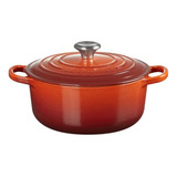 Panela Redonda Le Creuset 22cm Signature Cor Vermelho Cayenne