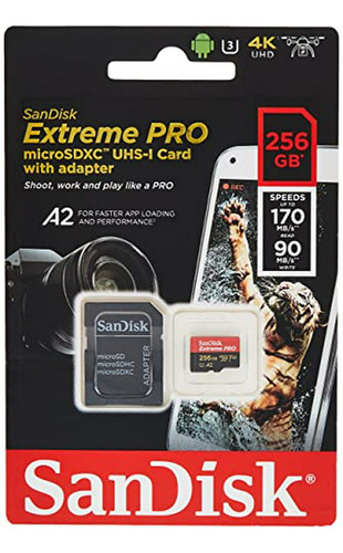 Tarjeta De Memoria Sandisk Extreme Pro Micro Sdxc (256gb)