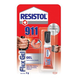 10 Pzas Pegamento  911 Flex Gel 3gr - Resistente Al Agua