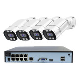 4k 8mp 4mp 8ch Poe Cámara De Vigilancia Ip Kit De De