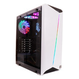 Gabinete Gamer Branco Shelter Tower Led Oex Gh200br