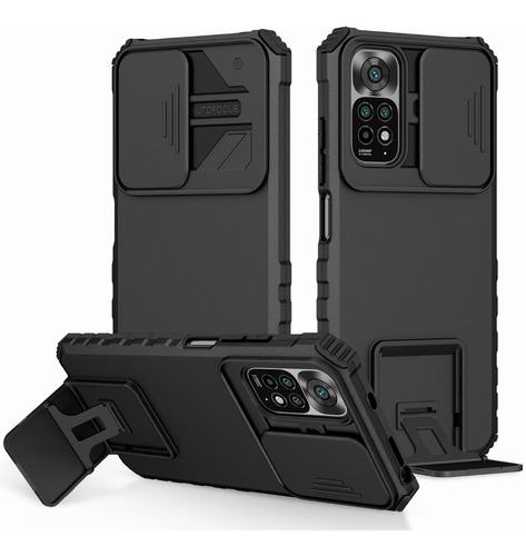 Funda Uso Rudo Para Xiaomi Poco Redmi Con Soporte