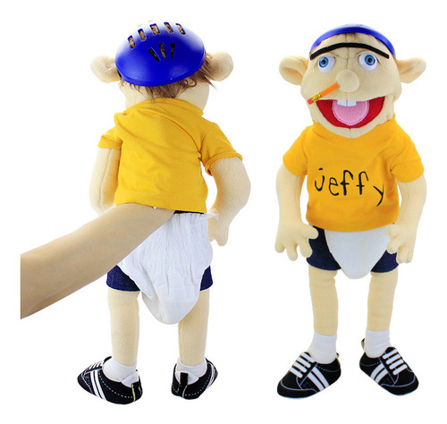 Adereços De Festa Jeffy Hand Puppet Plush Soft Doll
