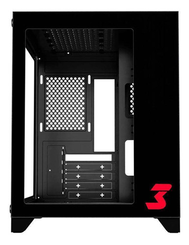 Gabinete Gamer Dt3sports Hyper Lateral Frontal De Vidro Matx Cor Preto