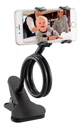 Soporte Flexible Con Clip Para Celular Universal De Mesa