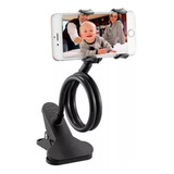 Soporte Flexible Con Clip Para Celular Universal De Mesa