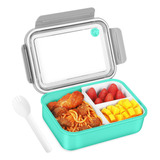 Lunchera Vianda Taper Hermético Con Divisor Apto Microondas Color Verde