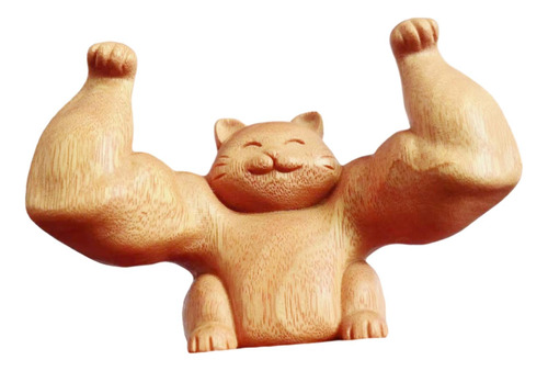 Escultura De Gato Decoração, Estatueta De Gato Da Sorte,