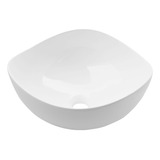 Lux Sany 708 Lavabo Ovalín Cerámico Ondulado Sobreponer 37cm