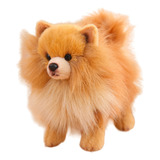 Peluche Realista De Perro De Peluche De Pomerania, Bonito Mo