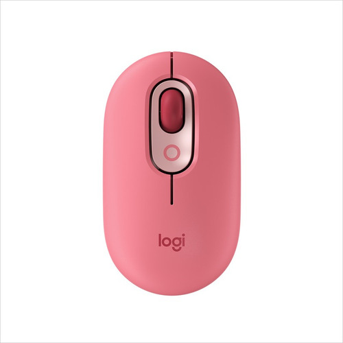 Mouse Inalámbrico Bluetooth Logitech Pop Sensor Óptico Color Rosa Coral