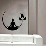 Vinilo Pared Yoga Hojas Wall Sticker