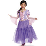 Disfraz Para Niña Rapunzel Princesa Disney Halloween 