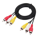 50 Cables Rca 3 Rca A 3 Rca Macho Audio Y Video - Nuevos