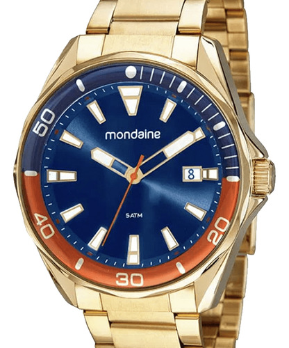 Relogio Mondaine Original Dourado Masculino 32270gpmvde1