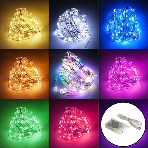 Fio De Fada Led Decoração Cordão De Luz 10mts