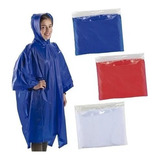 Capas Poncho Niños Unisex En Pvc Capota Protección Lluvia 