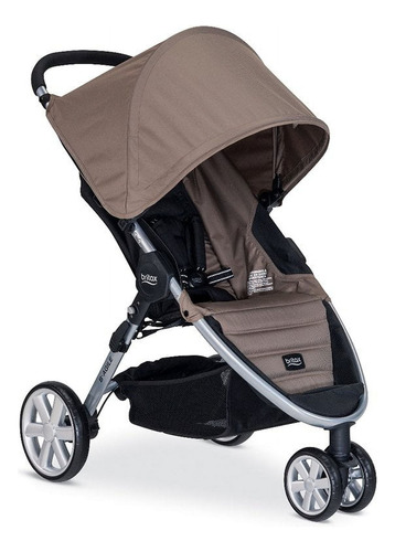 Coche Britax B-agile Steel Con Chasis Color Plateado