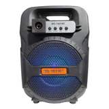 Parlante Grande Recargable Bluetooth Fm 6 Pulgadas Karaoke