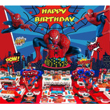 Telón De Fondo Spiderman Marvel Birthday Banner Superhéroe F
