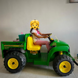 John Deere Montable Electrico 2 Asientos Marca Peg Perego