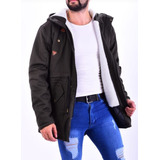 Parka De Hombre Gabardina Con Corderito