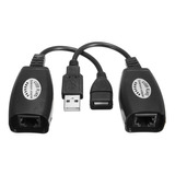 Extensor Cabo Rede Rj45 Via Usb Emenda Adaptador Internet