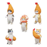 5 Figuras Model Gato Camarones Fritos Gato Camarones Fr [u]