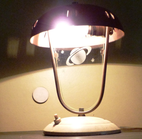 Monijor62-retro Vintage Lampara Velador Planetaria Funcionan