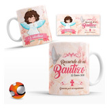 12 Tazas Personalizadas Recuerdos Bautizo Niña Envío Full