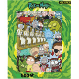 Acuario - Rompecabezas De 500 Piezas De Rick Y Morty