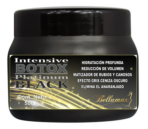 Mascara Matizadora Black Efecto Platino Oscuro 500g