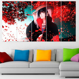 Cuadro Poliptico Itachi Uchiha Akatsuki 120x70cm Art