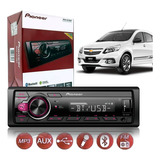 Rádio Pioneer Bluetooth Chevrolet Agile Entrada Usb Aux Sync