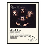 Cuadro Queen Album Music Tracklist Exitos Queen Ii