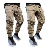 Pantalón Harem Hombre Reflectante Night Running Sport Cargo