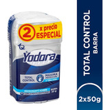 Desodorante En Barra Yodora Hombre Control Total 50 Gr X 2 U