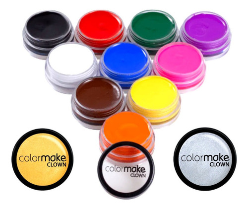 Colormake Mini Clown Makeup - Tinta Cremosa 8g -varias Cores