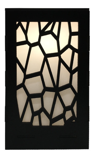 Luminaria Abajur Pequeno Quarto Arabesco Geometrico Mdf E27