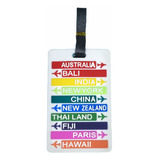 Kit 4 Tag Identificador De Mala Bagagem Viagem Etiqueta